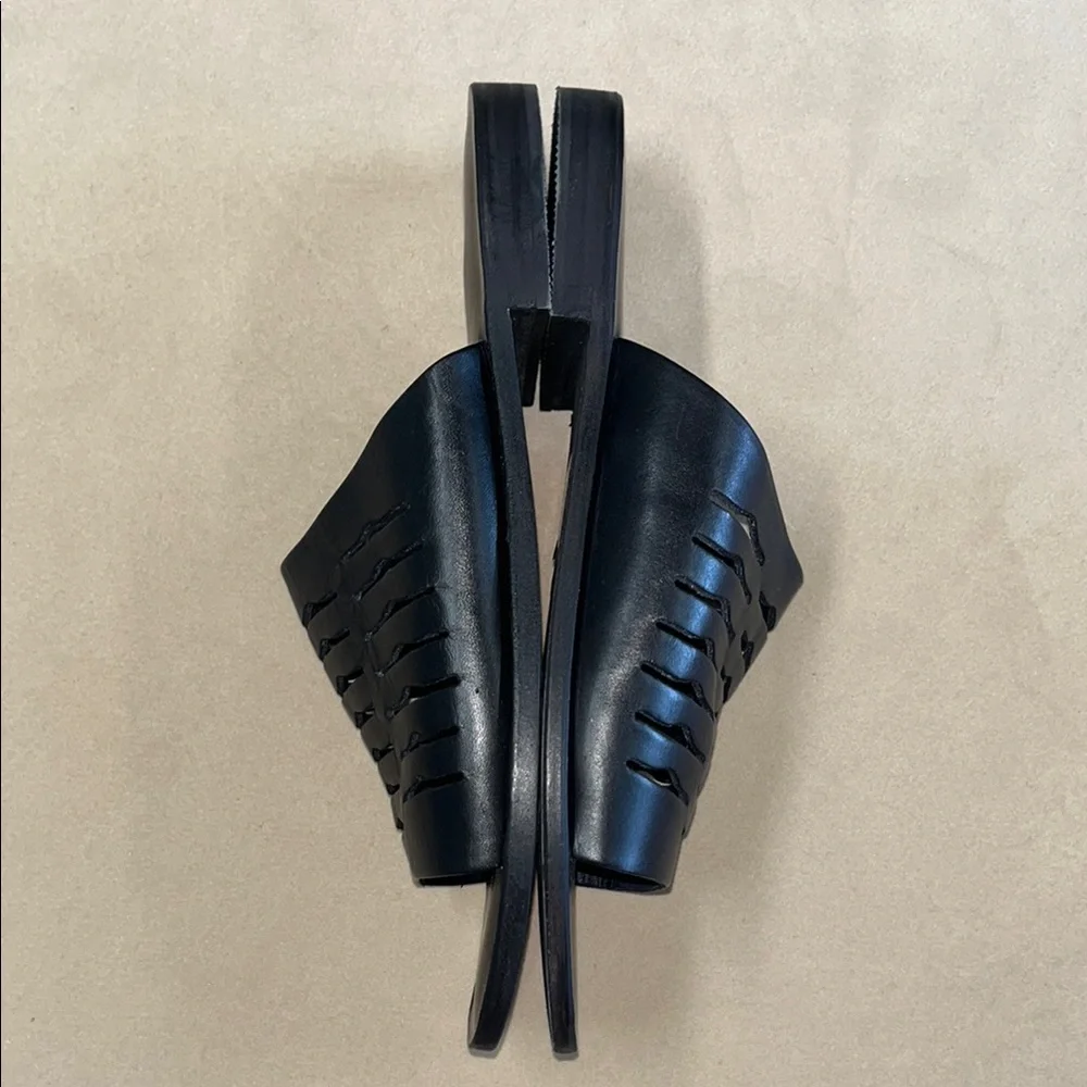 NIB Free People Black Slice Of Sun Sandals Women’s Size 7.5 - Picture 9 of 10